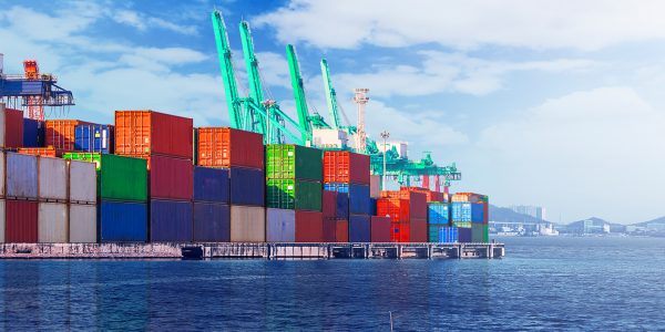 Industrial port and container yard